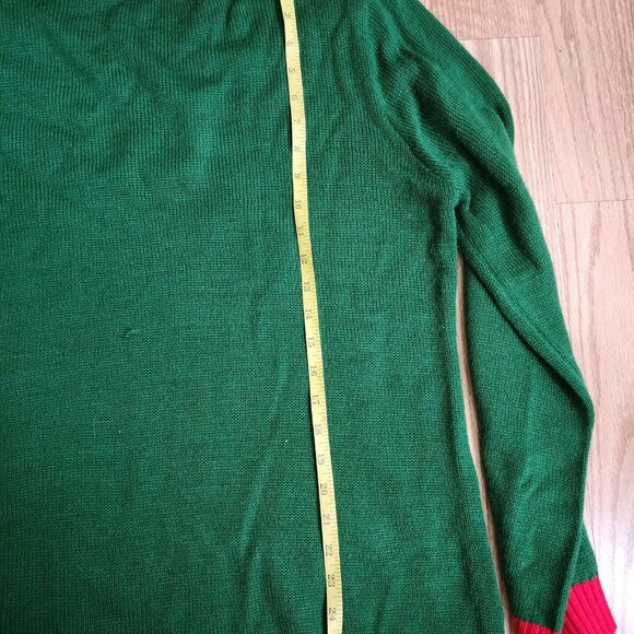 Subpar Gift Giver Knitted Elephant Ugly Christmas Sweater Norther Pole - Picture 6 of 8